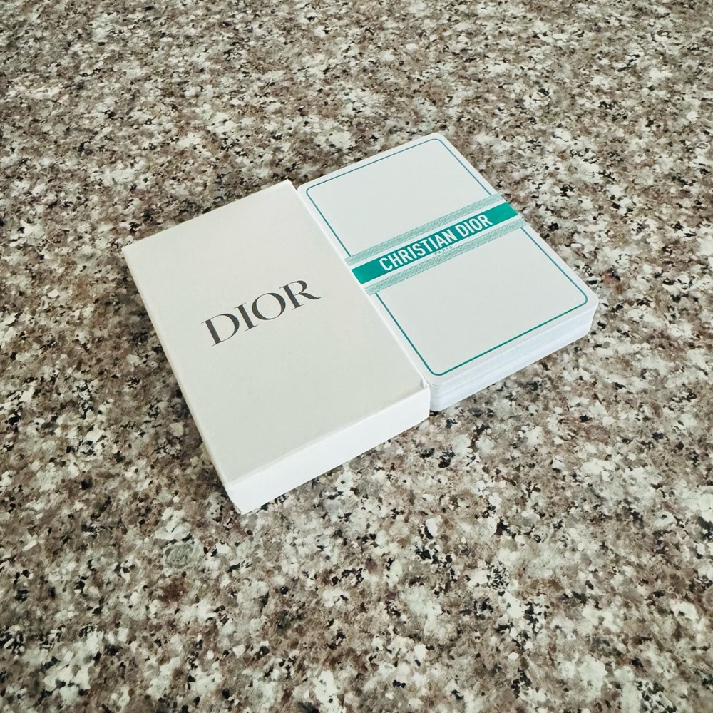 Dior Deck of Cards in Branded Box, Green Yellow Red Cards, excellent condition